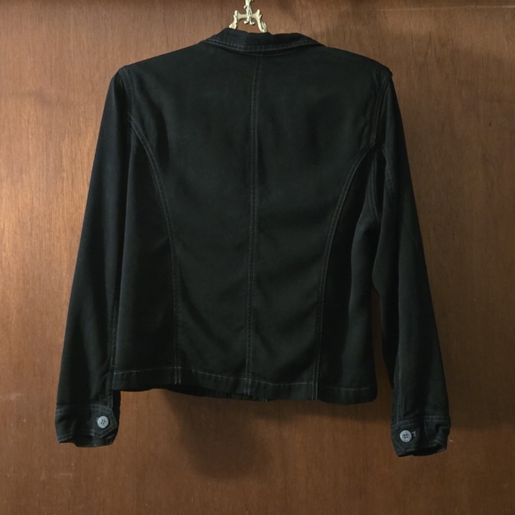 MCM Legre Black Button Down Denim Jacket - Picture 3 of 15